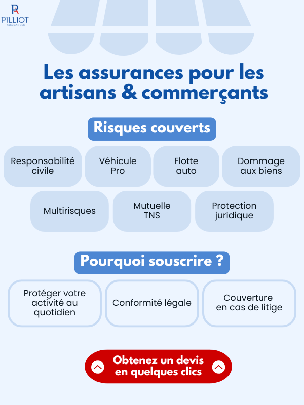 Assurances pour les artisans et commerçants