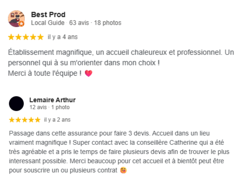 Avis Clients Assurances Pilliot